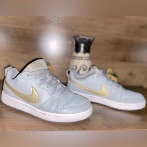 Grey and gold Nike’s